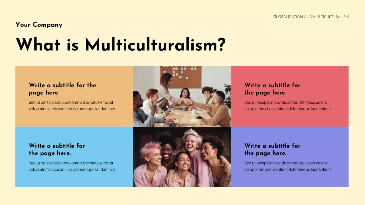 Colourful Cultural Diversity Lecture Presentation