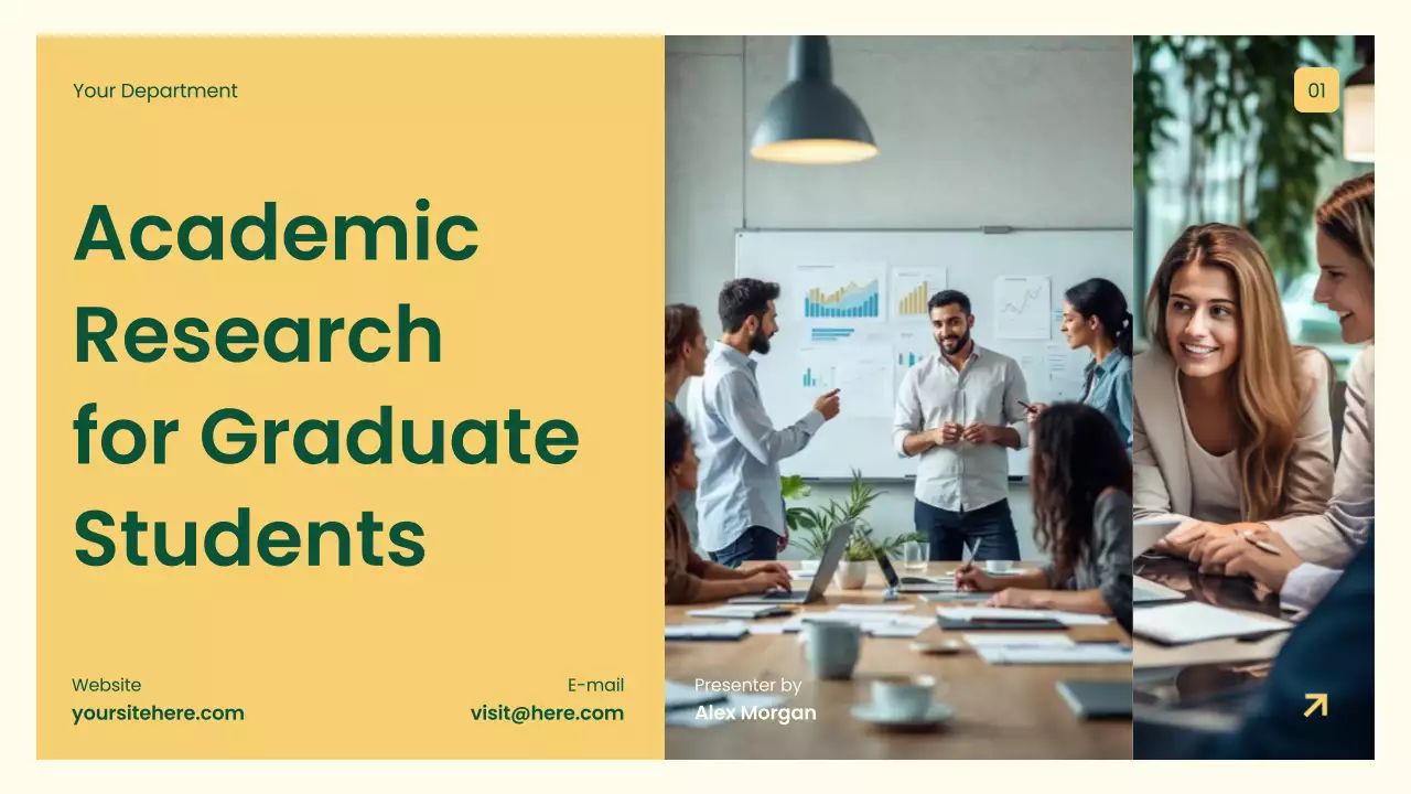 Yellow Professional Academic Research Proposal Presentation