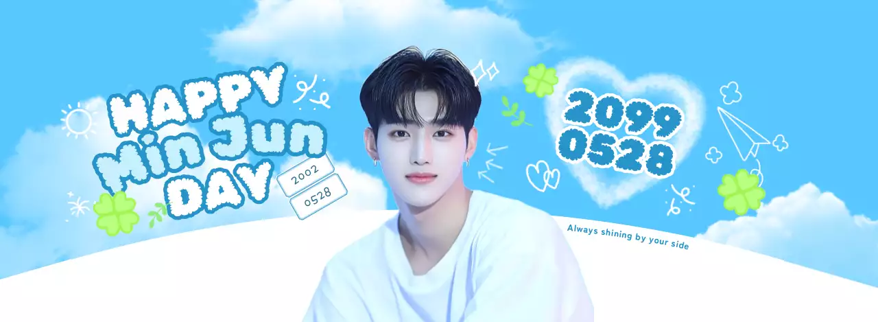 青 かわいい アイドル誕生日カフェ