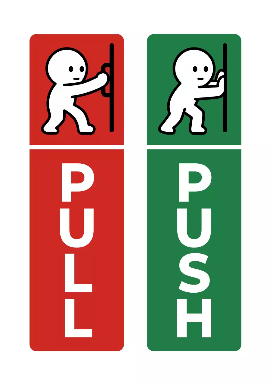 빨강 심플 안내 공지