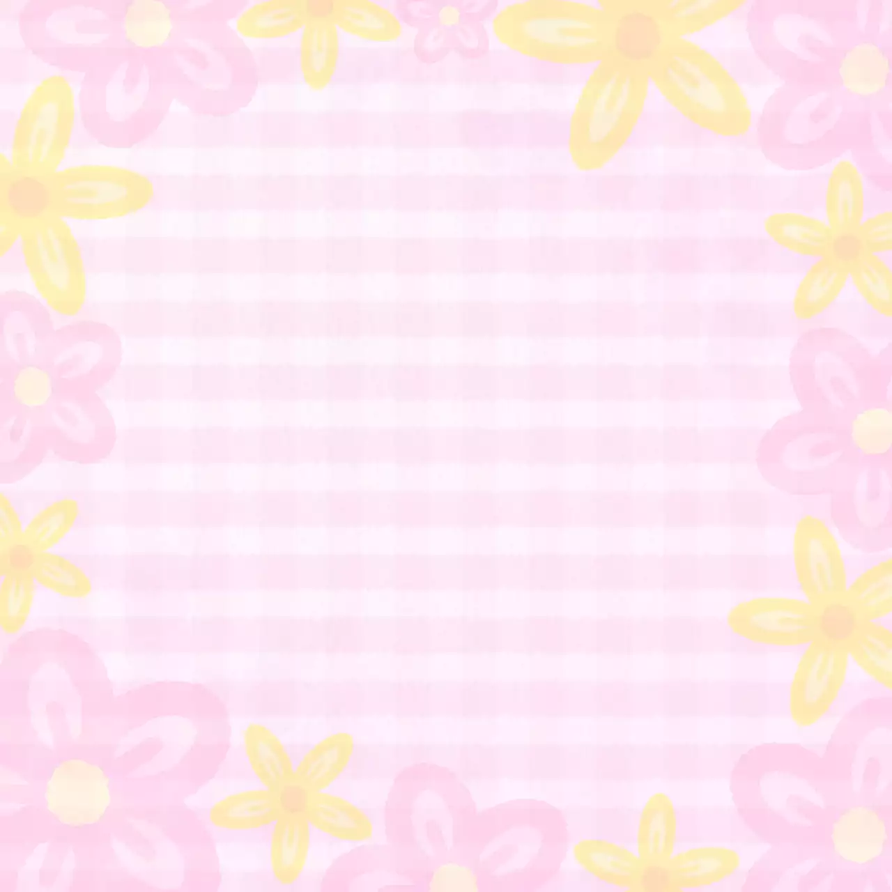 핑크 아기자기한 꽃 엽서