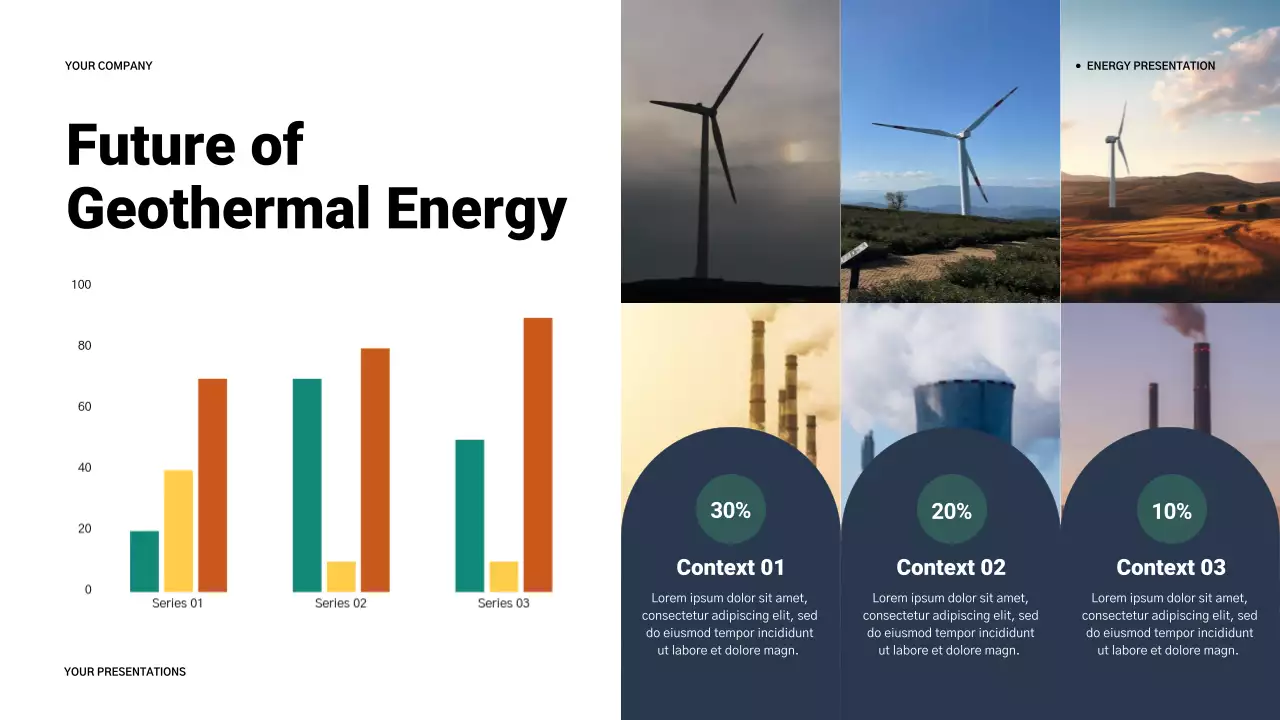 Grey Modern Geothermal Energy Introduction Presentation