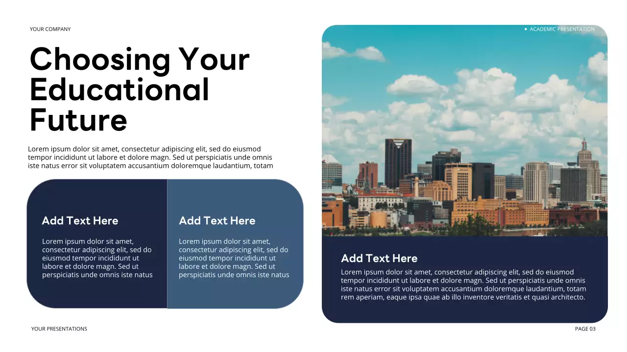 Navy Classic Education Presentation