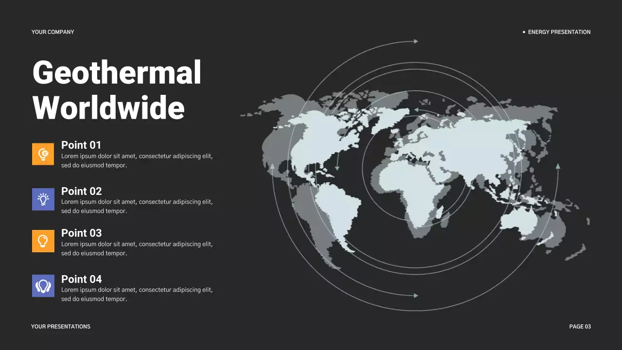 Grey Modern Geothermal Energy Introduction Presentation