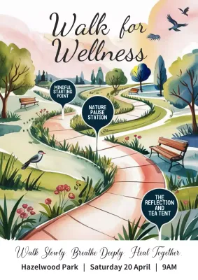 Green Aesthetic Wellness Event Poster