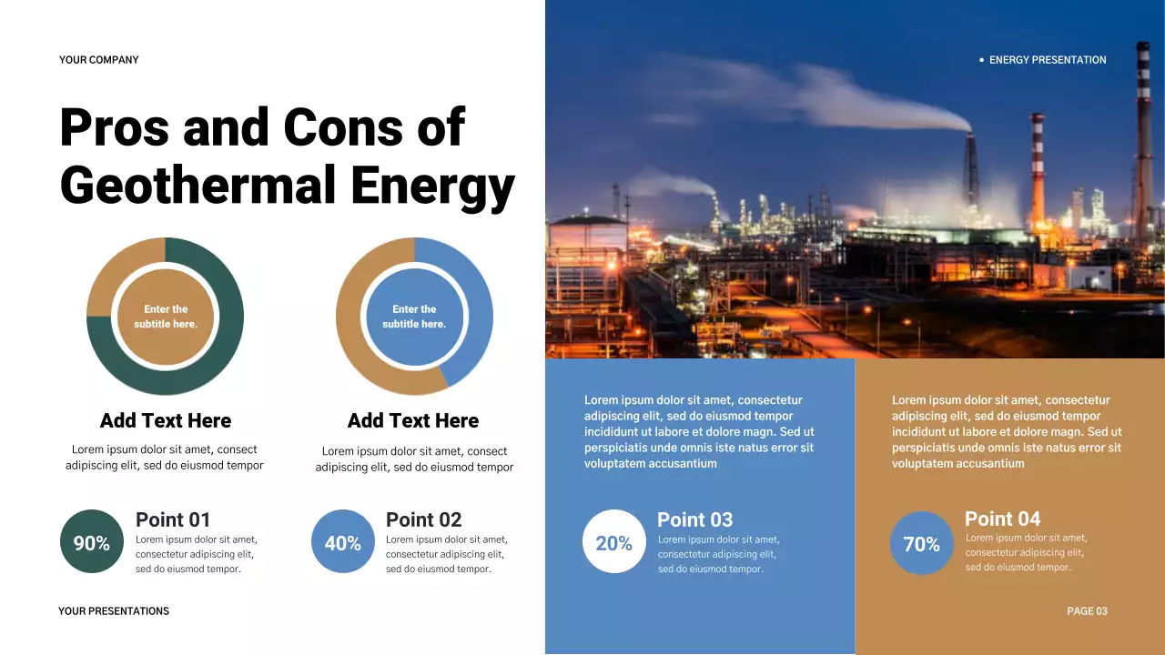 Grey Modern Geothermal Energy Introduction Presentation