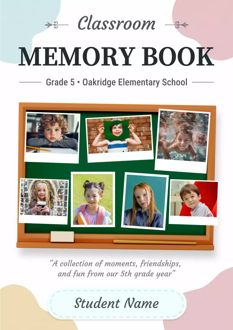 Neutral Classic School Yearbook Planner