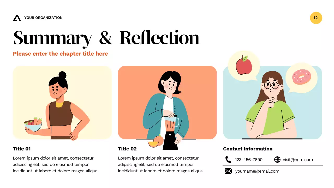 Presentasi Panduan Kesehatan Kesadaran Alkohol Modern Orange