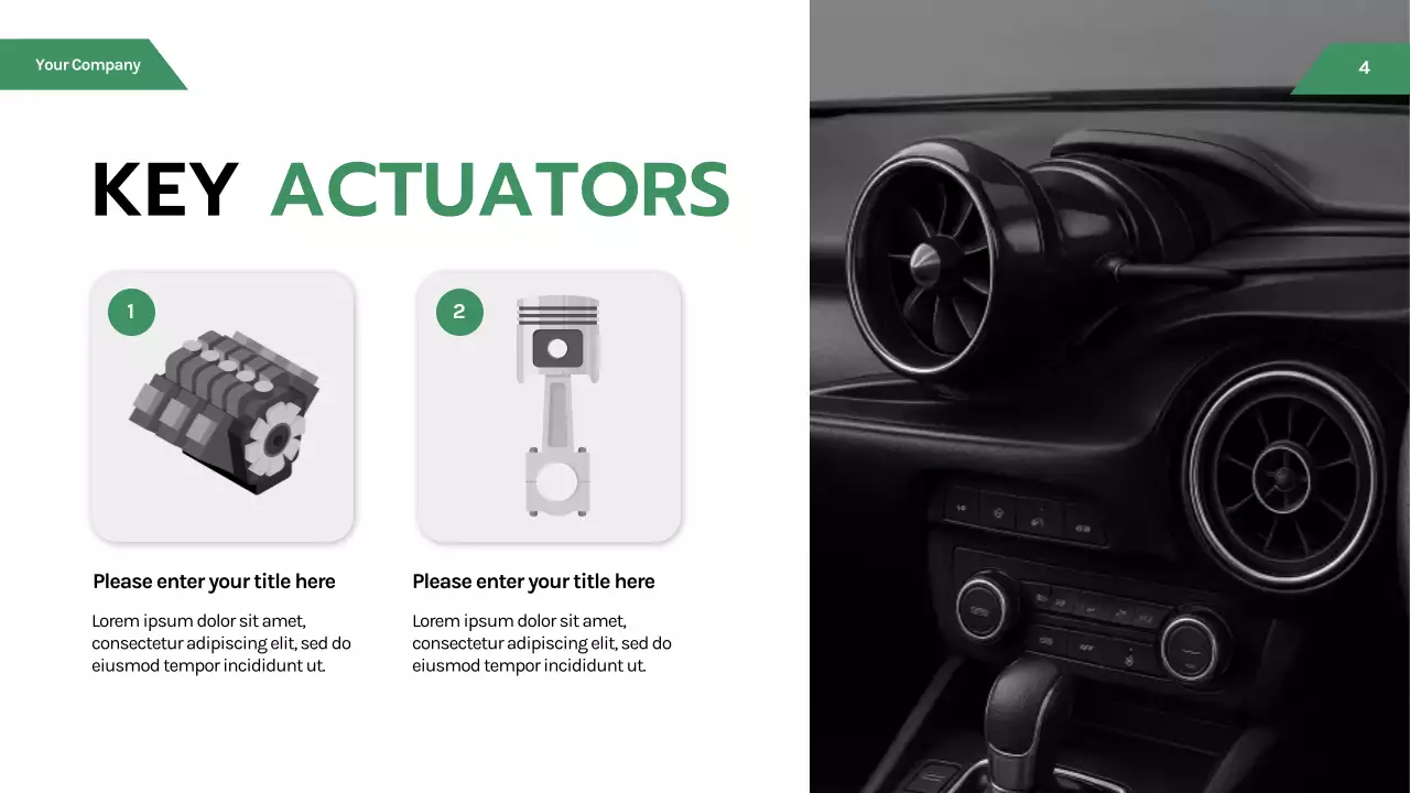 Black Modern Electronic Automotive Introduction Presentation