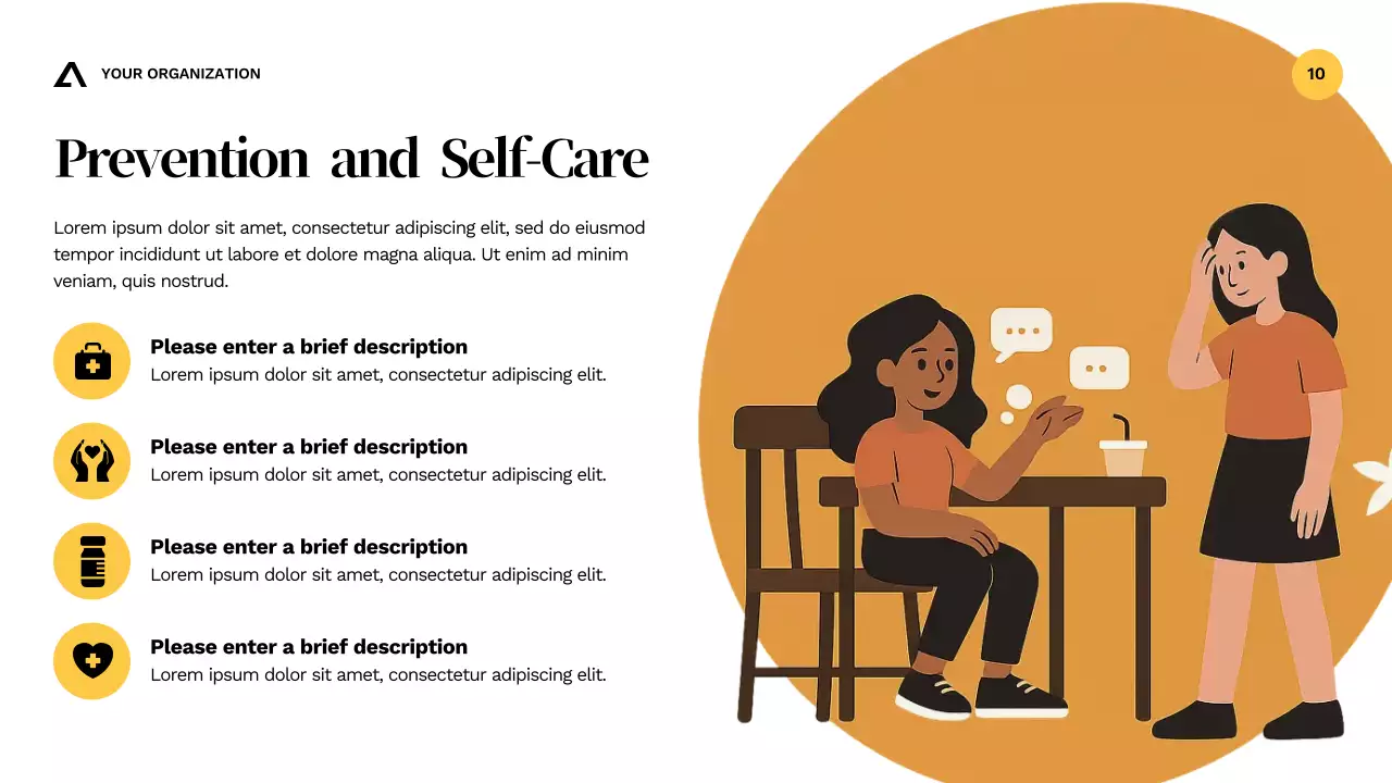 Presentasi Panduan Kesehatan Kesadaran Alkohol Modern Orange