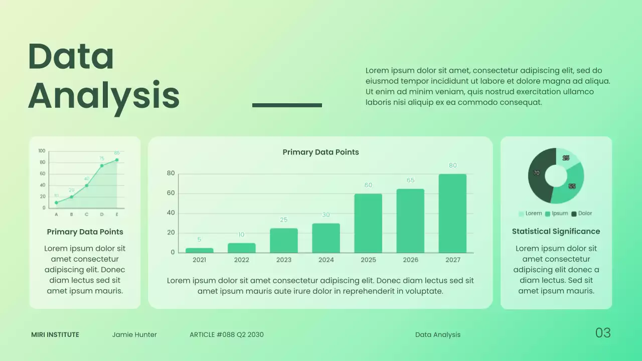 Modern Green Gradient Healthcare Trends Presentation