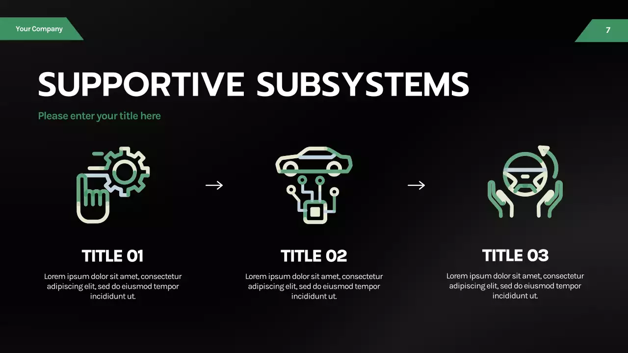 Black Modern Electronic Automotive Introduction Presentation