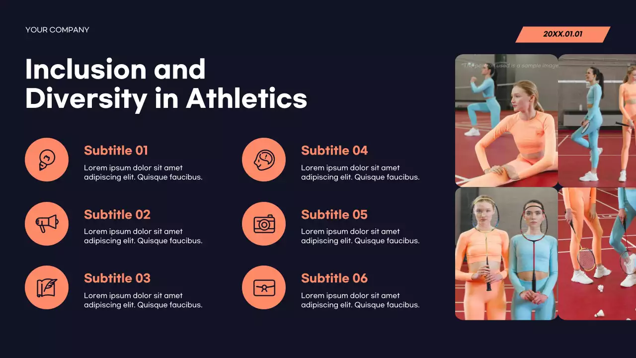 Red Modern Sports Announcement Presentation