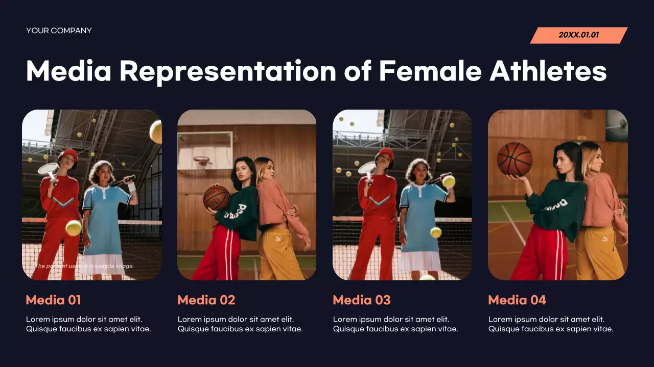 Red Modern Sports Announcement Presentation