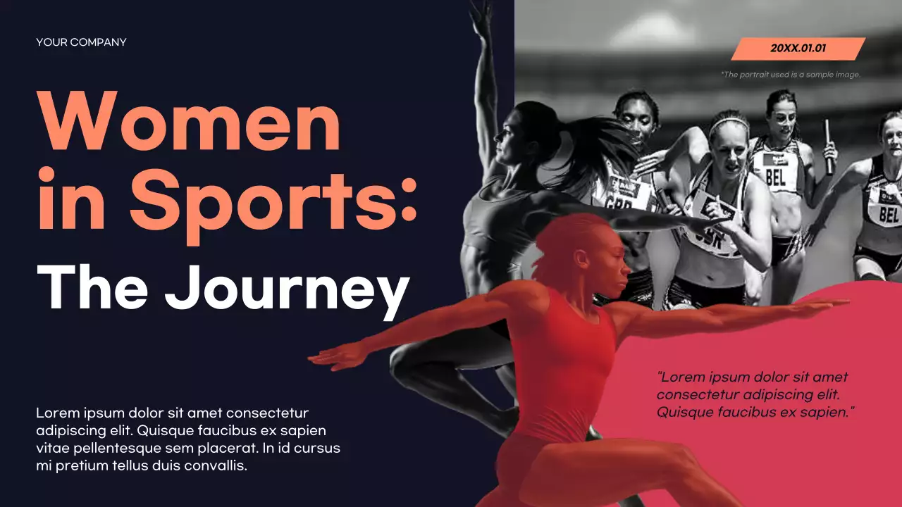 Red Modern Sports Announcement Presentation