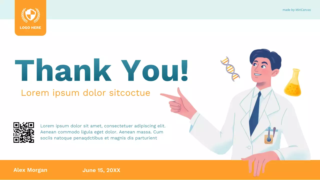 Orange Modern Science Class Presentation