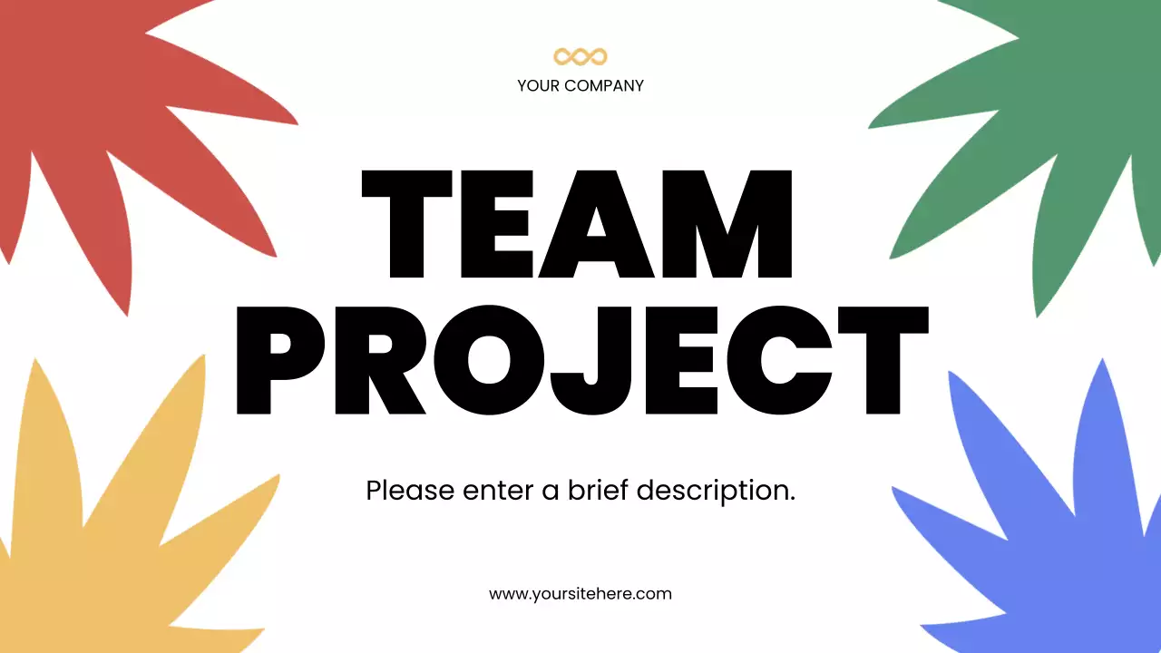 Colorful Modern Team Project Announcement Presentation
