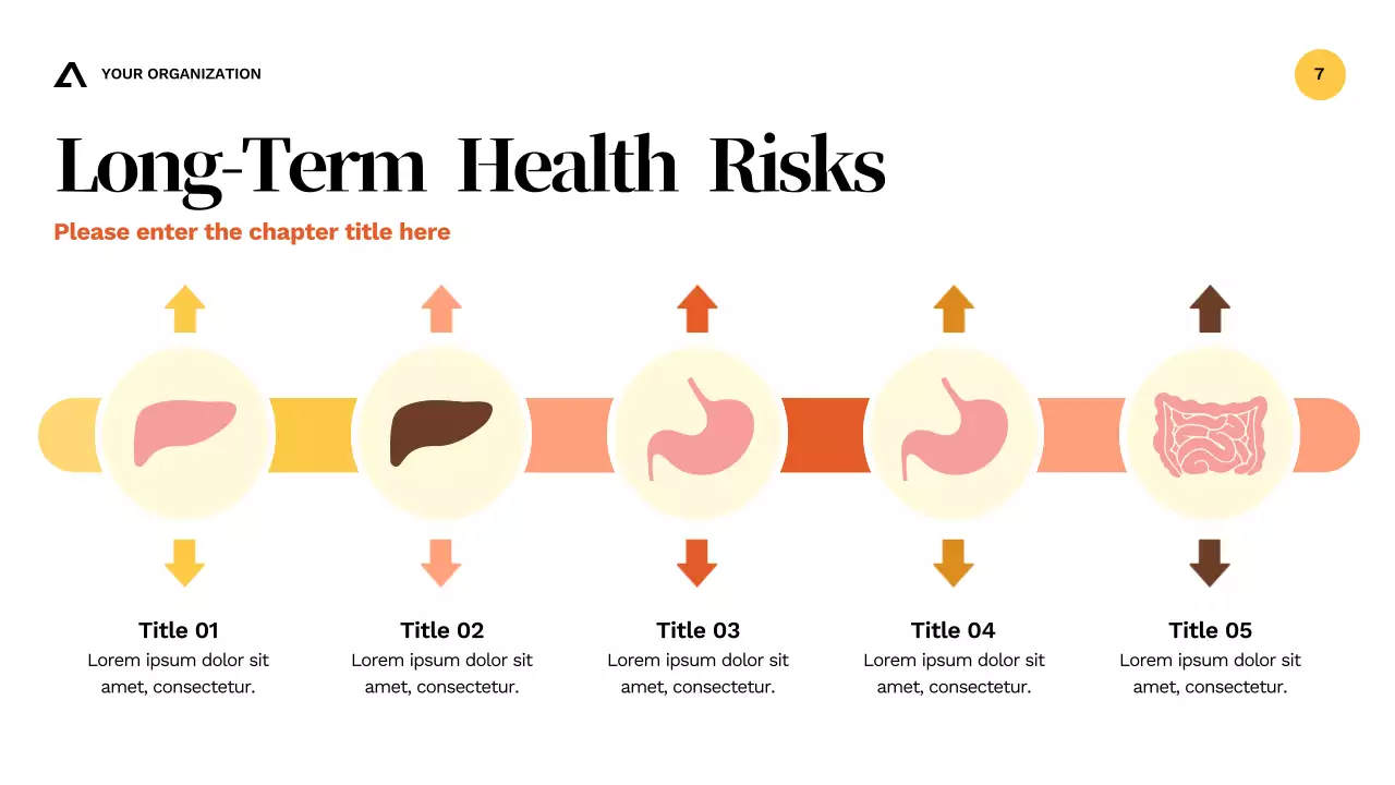 Presentasi Panduan Kesehatan Kesadaran Alkohol Modern Orange