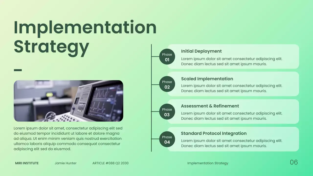 Modern Green Gradient Healthcare Trends Presentation