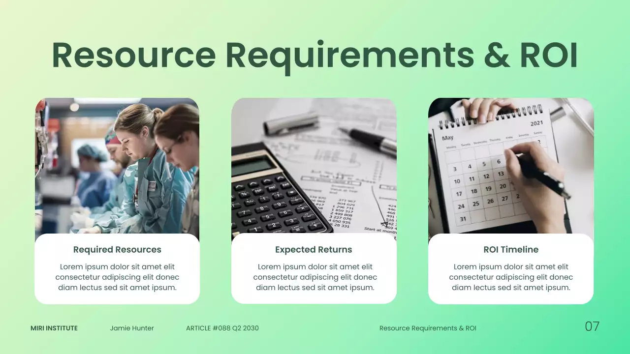Modern Green Gradient Healthcare Trends Presentation