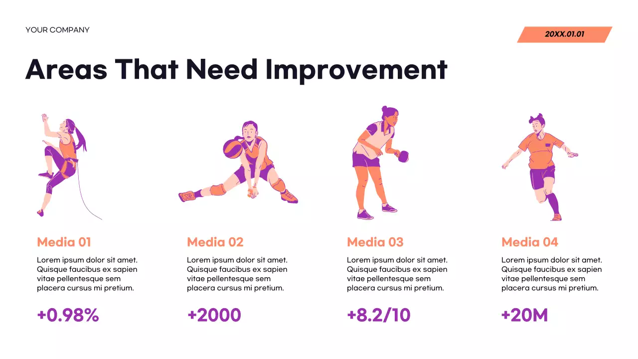 Red Modern Sports Announcement Presentation