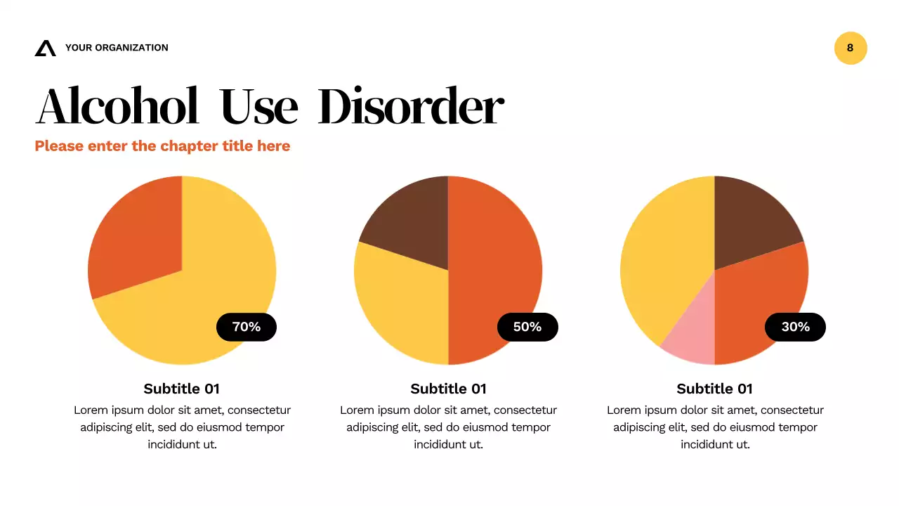 Presentasi Panduan Kesehatan Kesadaran Alkohol Modern Orange