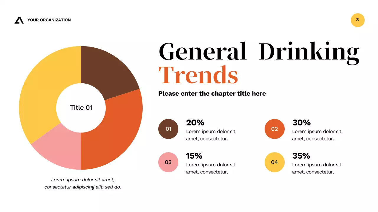 Presentasi Panduan Kesehatan Kesadaran Alkohol Modern Orange