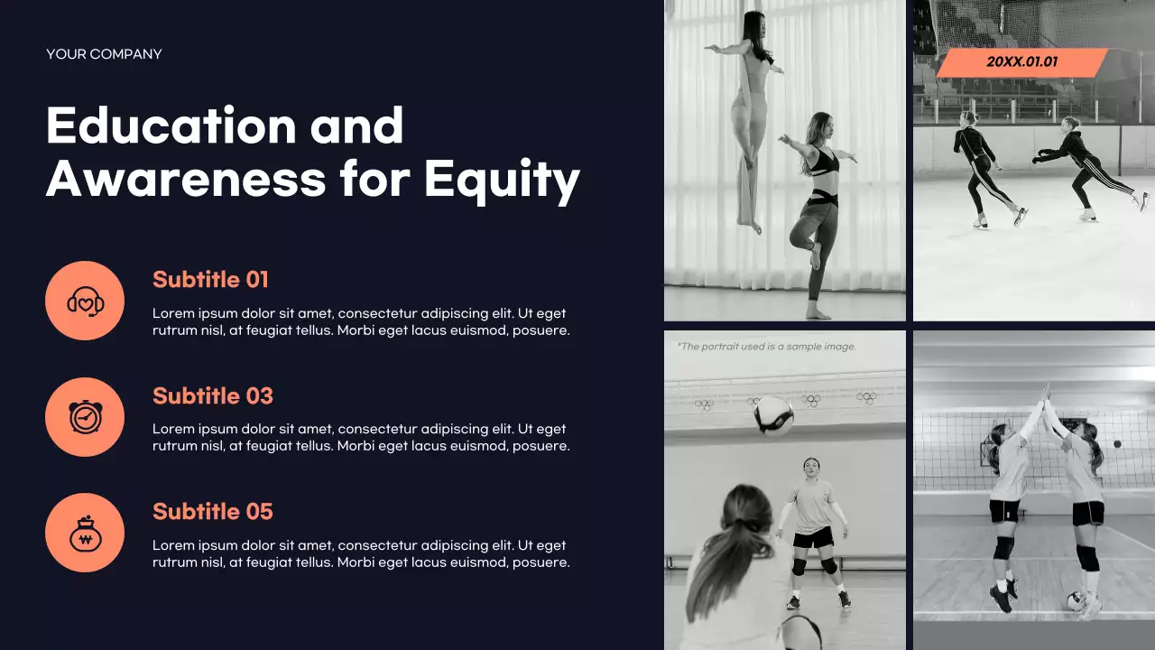 Red Modern Sports Announcement Presentation