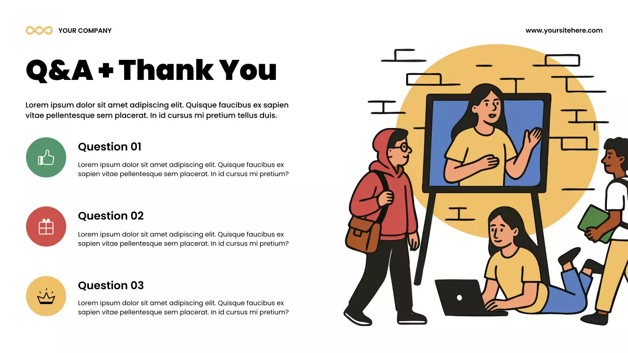 Colorful Modern Team Project Announcement Presentation