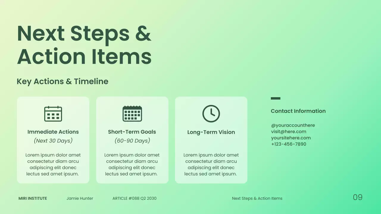 Modern Green Gradient Healthcare Trends Presentation