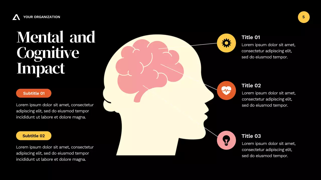 Presentasi Panduan Kesehatan Kesadaran Alkohol Modern Orange
