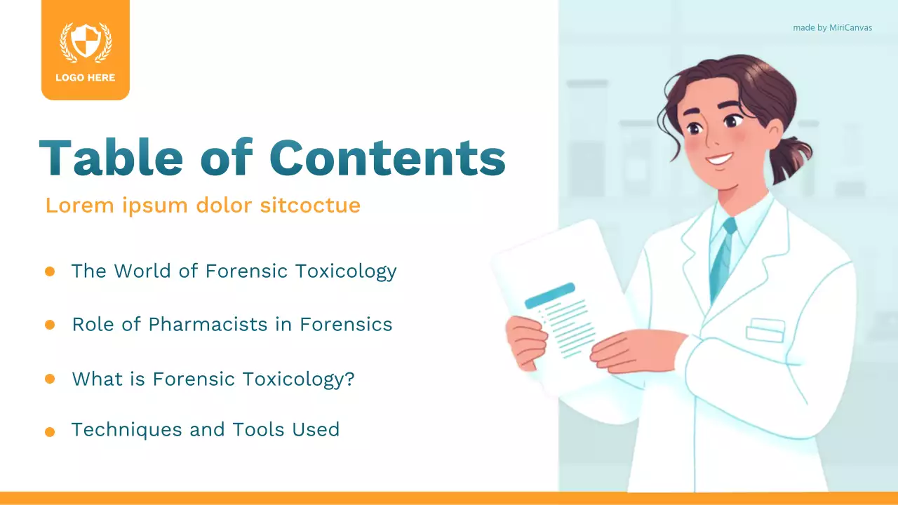 Orange Modern Science Class Presentation