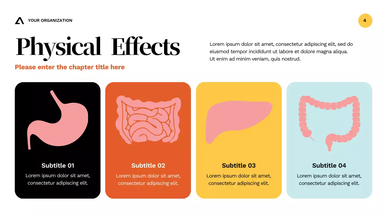 Presentasi Panduan Kesehatan Kesadaran Alkohol Modern Orange