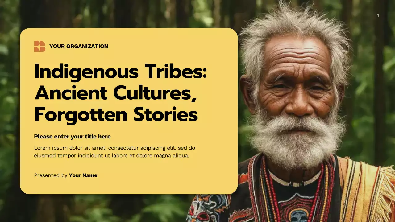 Beige Traditional Indigenous Culture Presentation