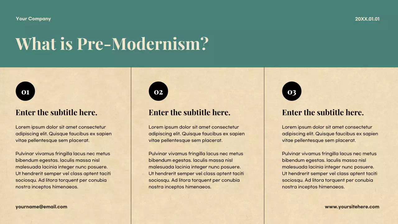 Beige Classic Literature Course Presentation