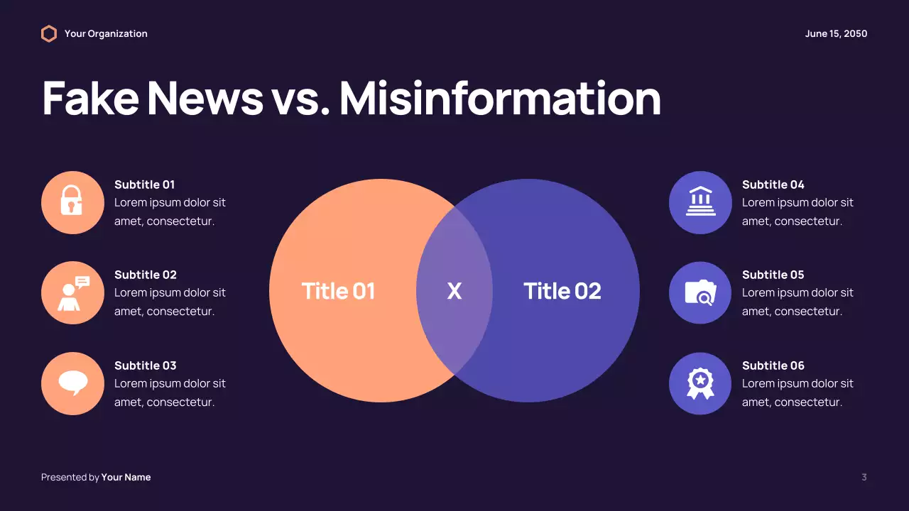 Presentasi Kesadaran Media Pemeriksaan Fakta Modern Orange