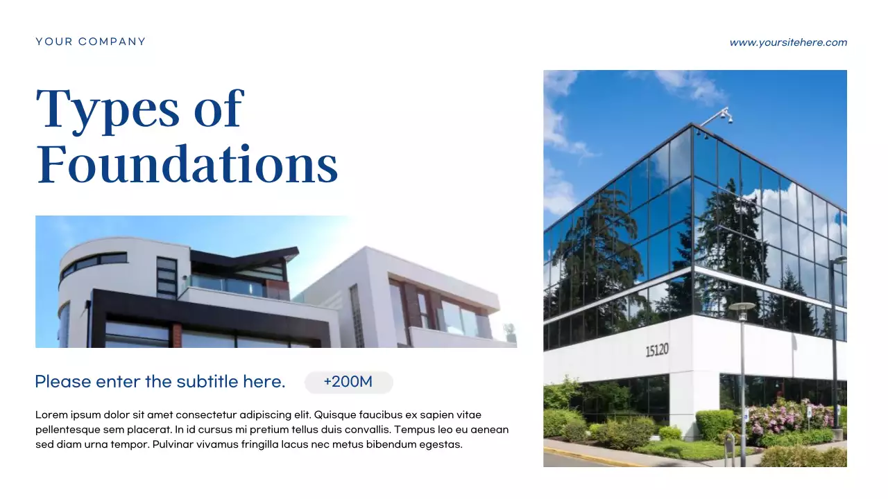 Blue Modern Business Foundations Course Presentation