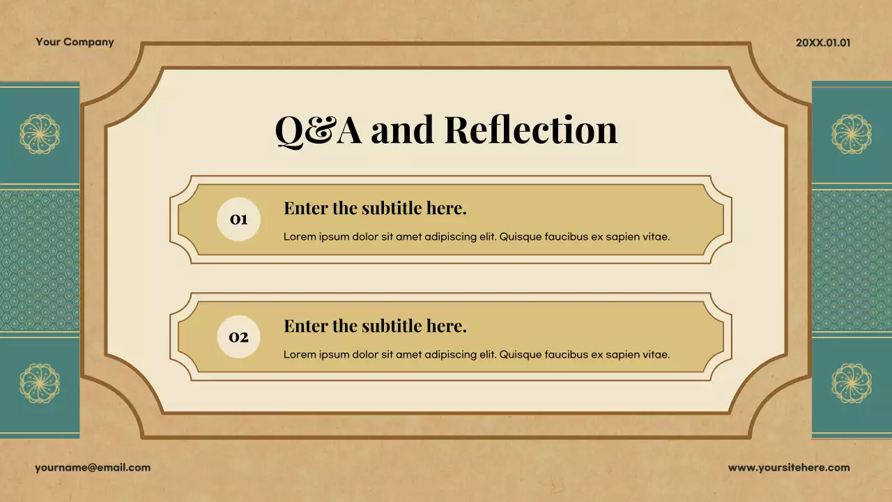 Beige Classic Literature Course Presentation