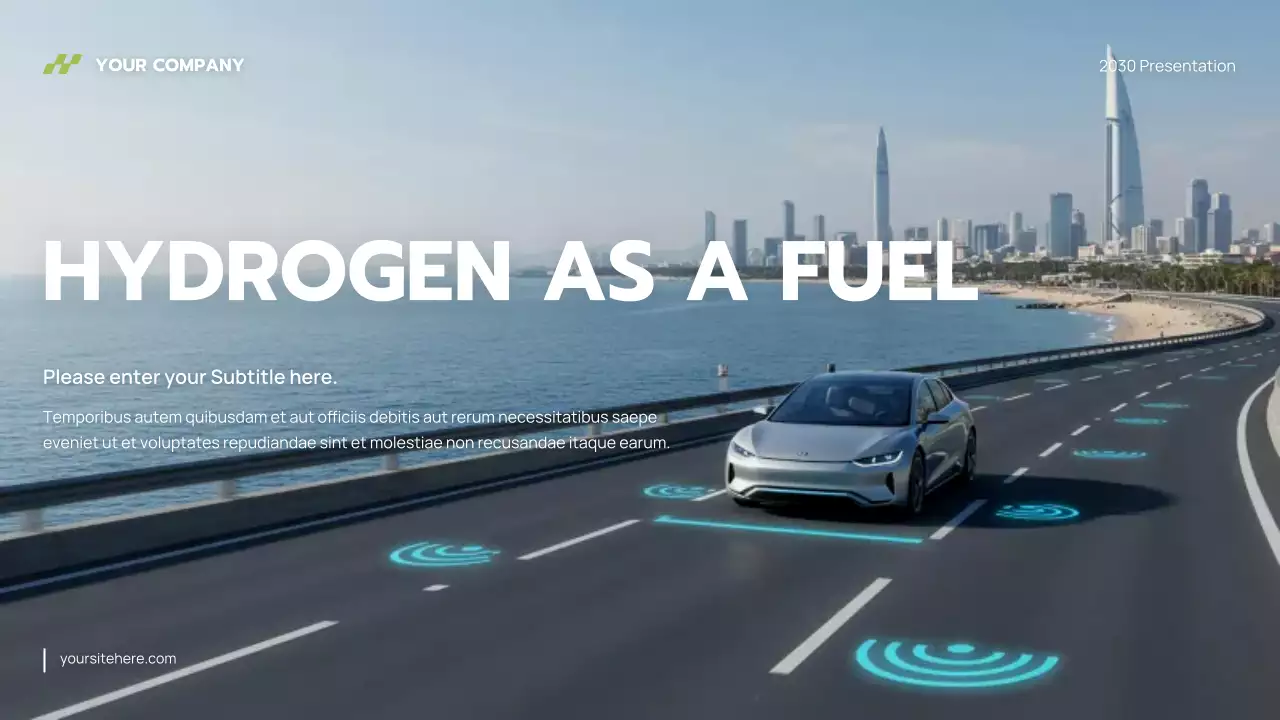 Grey Modern Hydrogen Presentation
