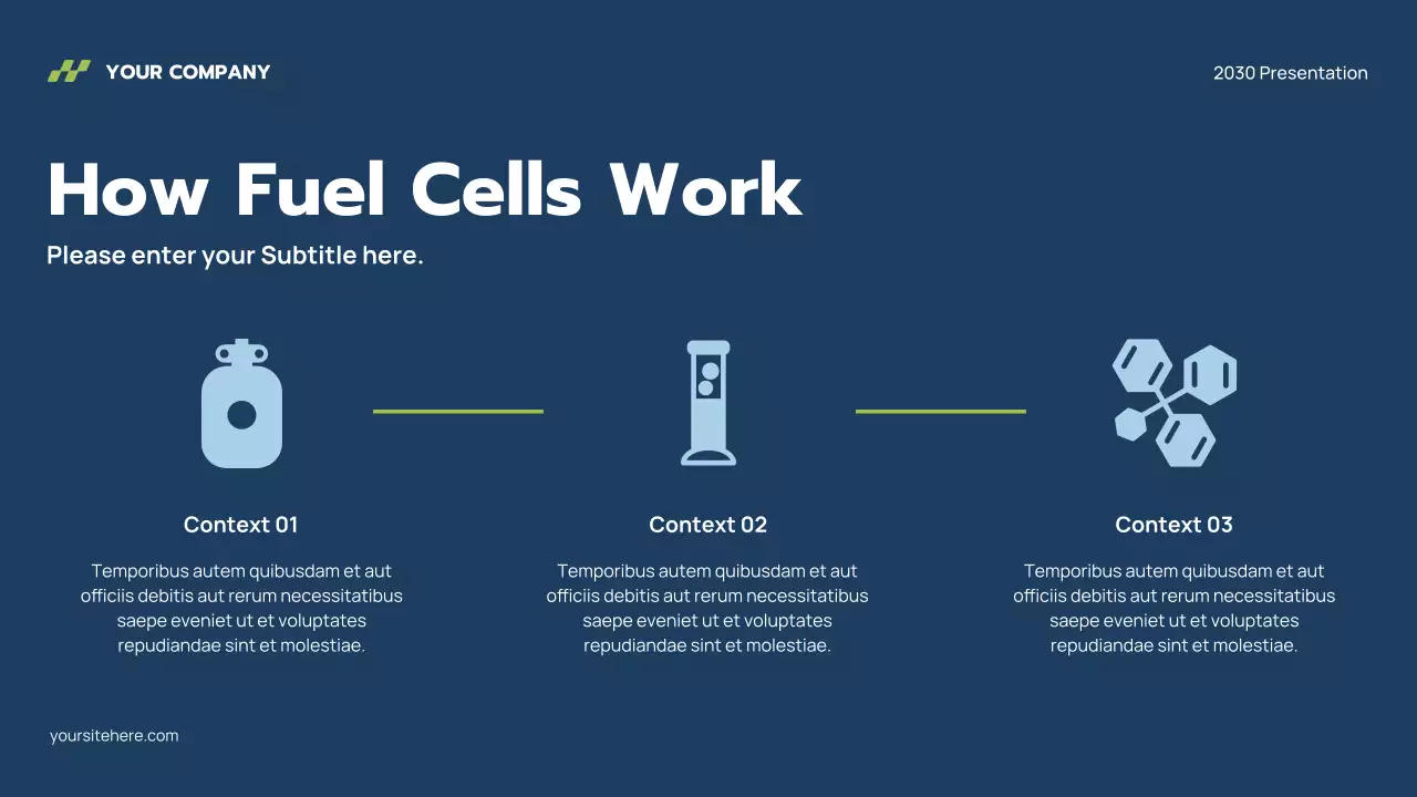Grey Modern Hydrogen Presentation
