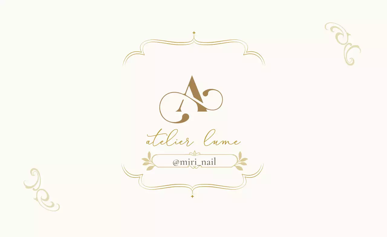 アイボリー 上品 ビジネス 名刺 曲線ポイント