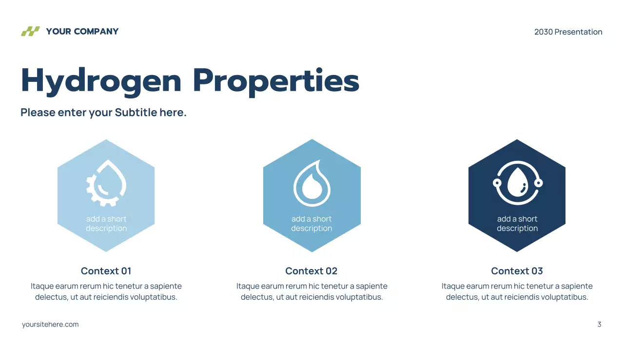 Grey Modern Hydrogen Presentation