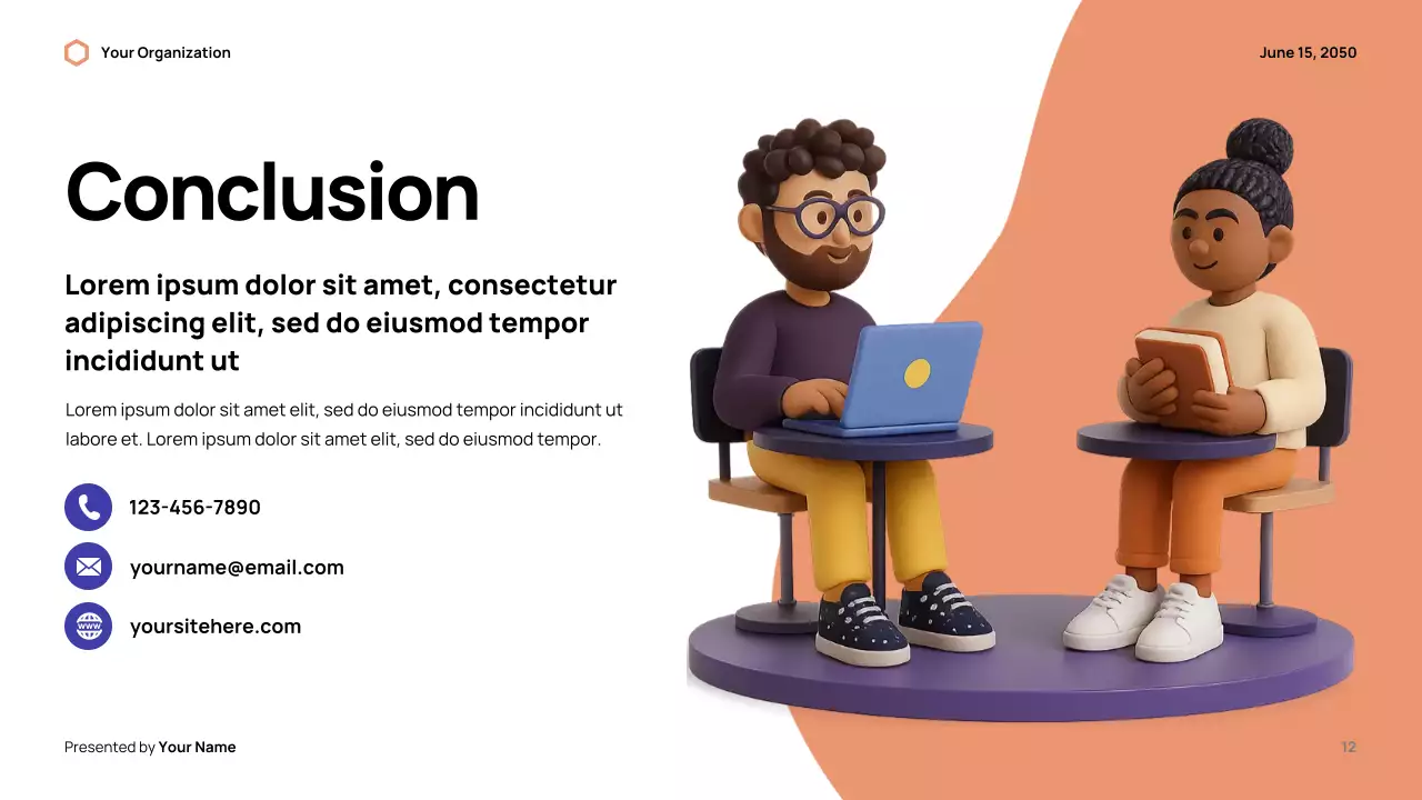 Presentasi Kesadaran Media Pemeriksaan Fakta Modern Orange