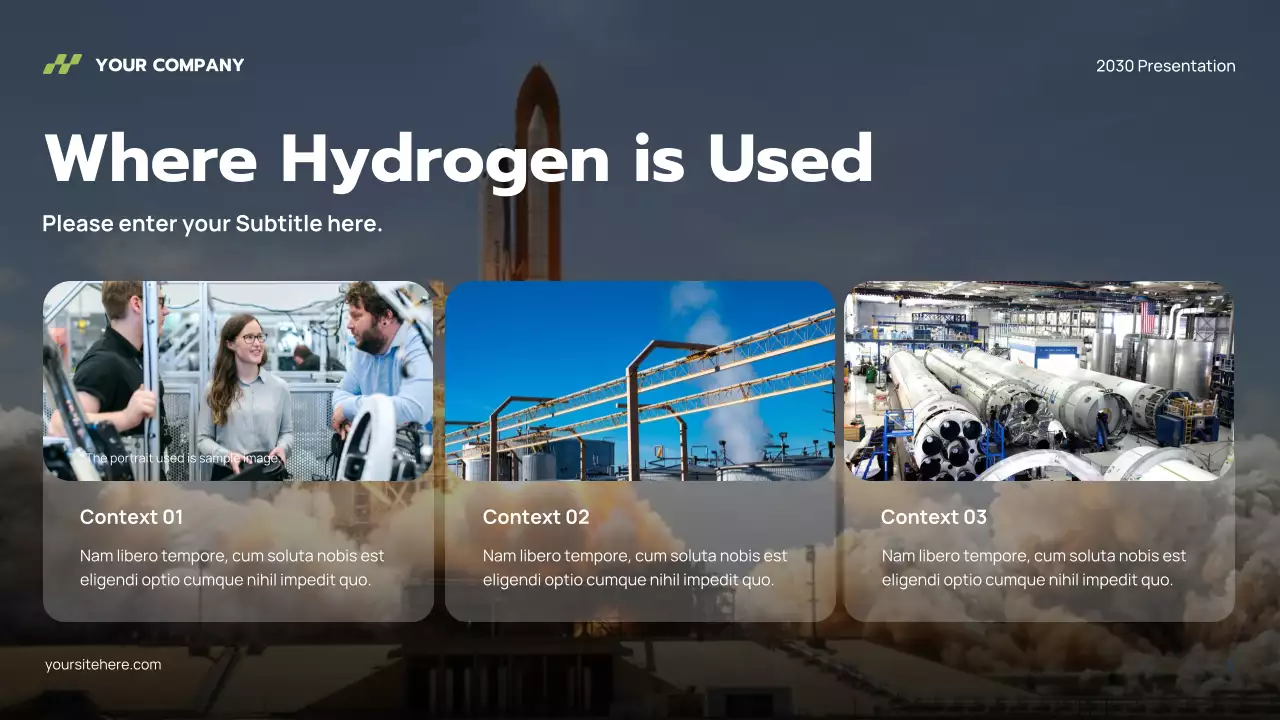 Grey Modern Hydrogen Presentation