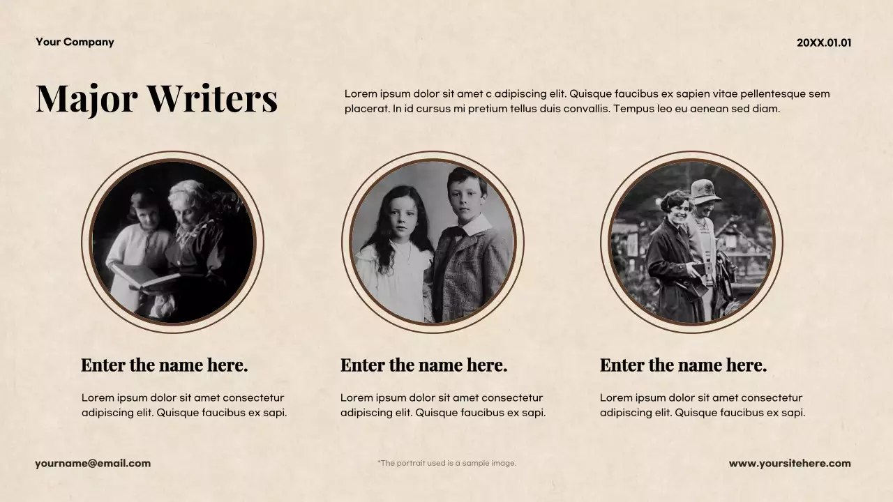 Beige Classic Literature Course Presentation