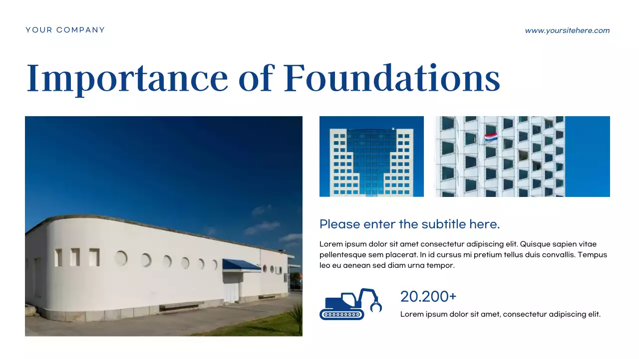 Blue Modern Business Foundations Course Presentation