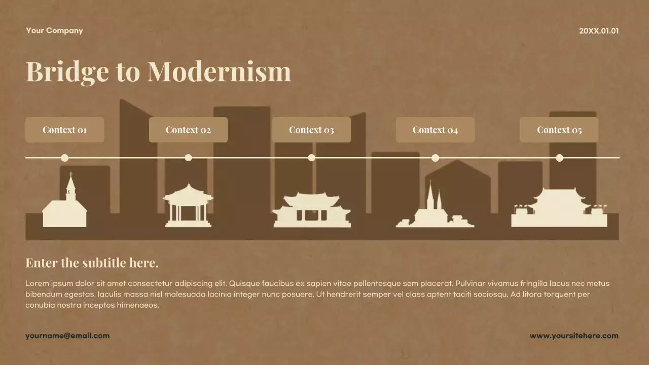 Beige Classic Literature Course Presentation