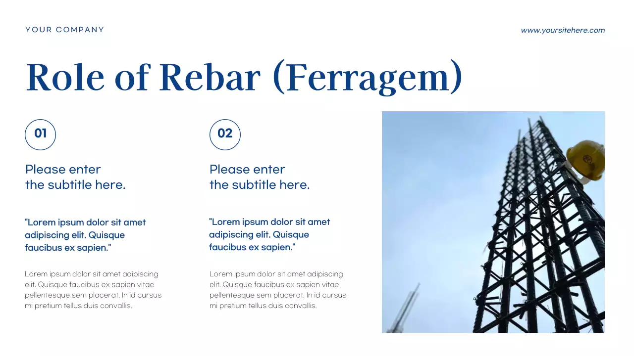 Blue Modern Business Foundations Course Presentation