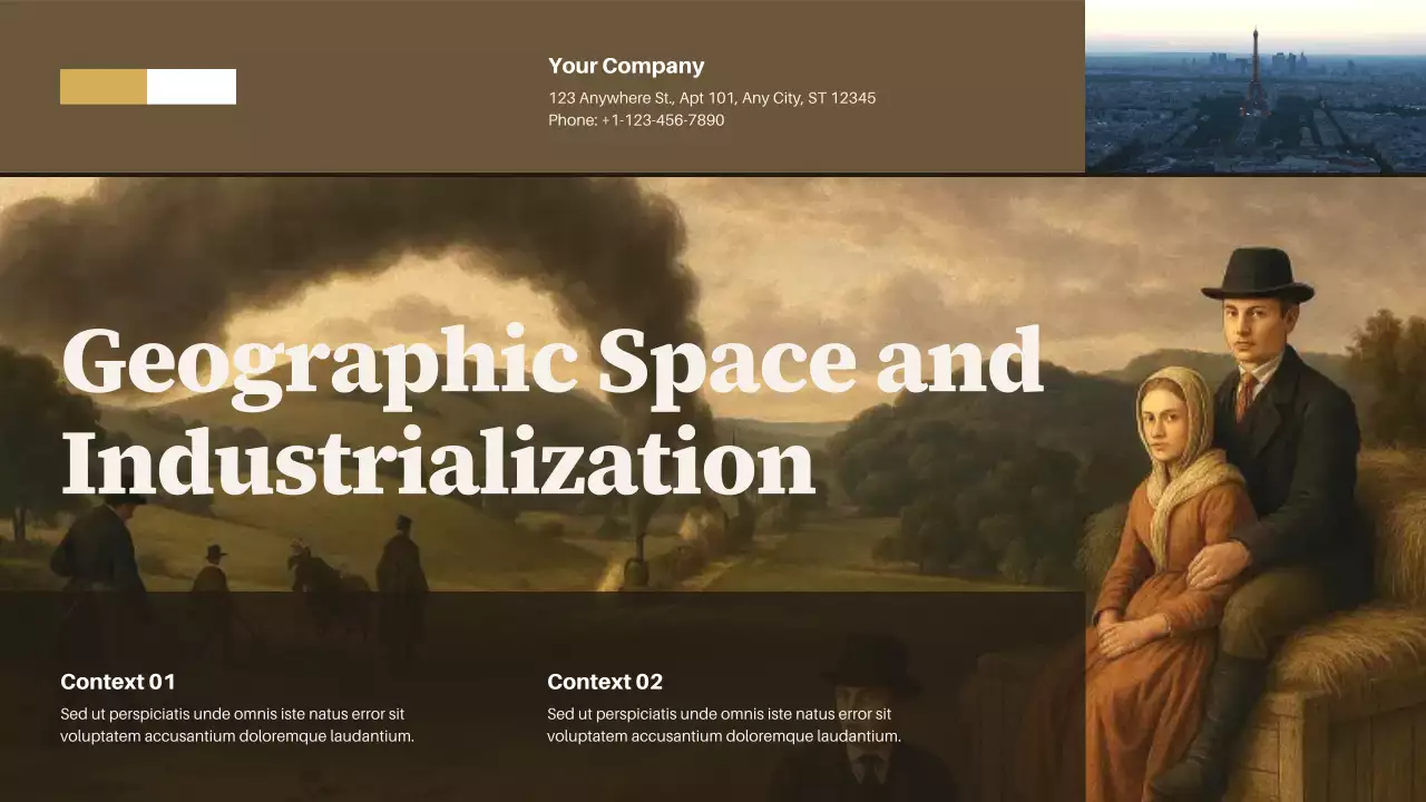 Brown Vintage Industrialization Report Presentation