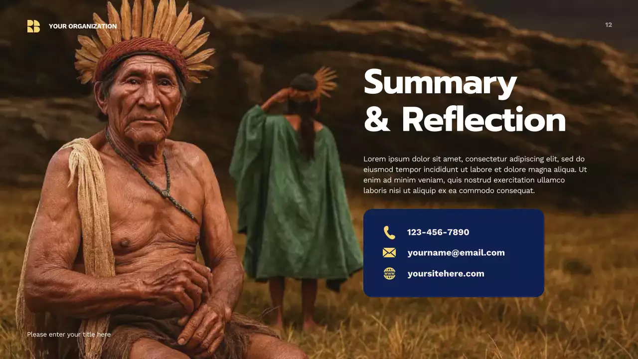 Beige Traditional Indigenous Culture Presentation